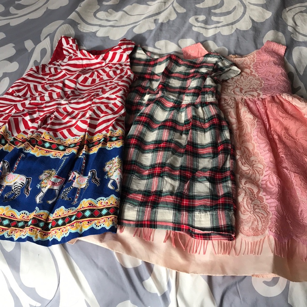 Beautiful bundle of three girls dresses. Size 5